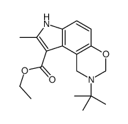 ethyl 2-tert-butyl-8-methyl-3,7-dihydro-1H-pyrrolo[3,2-f][1,3]benzoxazine-9-carboxylate Structure