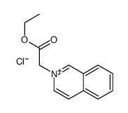 ethyl 2-isoquinolin-2-ium-2-ylacetate,chloride结构式
