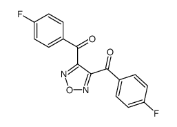 3,4-Furazandiylbis[(4-fluorophenyl)methanone] Structure