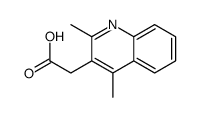 3-Quinolineaceticacid,2,4-dimethyl-(9CI) structure