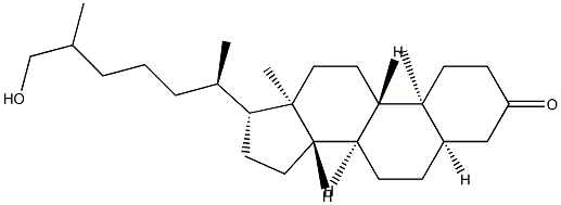 26-Hydroxy-5β-cholestan-3-one structure