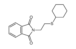 2-[2-(Cyclohexylthio)ethyl]-1H-isoindole-1,3(2H)-dione结构式