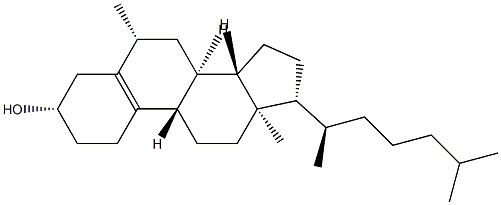 6β-Methyl-19-norcholest-5(10)-en-3β-ol结构式