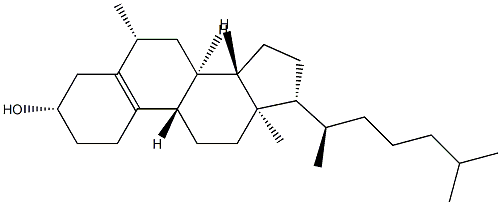 6β-Methyl-19-norcholest-5(10)-en-3β-ol structure