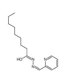 N-[(E)-pyridin-2-ylmethylideneamino]nonanamide结构式