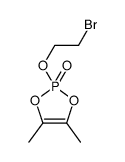 2-(2-bromoethoxy)-4,5-dimethyl-1,3,2λ5-dioxaphosphole 2-oxide结构式