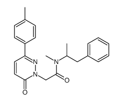 (-)-N-Methyl-N-(α-methylphenethyl)-6-oxo-3-(p-tolyl)-1(6H)-pyridazineacetamide Structure