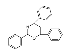 (4R,6R)-2,4,6-triphenyl-5,6-dihydro-4H-1,3-oxazine结构式