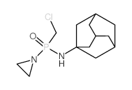 Phosphinicamide, P-1-aziridinyl-P-(chloromethyl)-N-tricyclo[3.3.1.13,7]dec-1-yl- structure