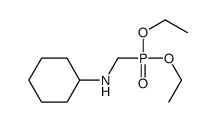 N-(diethoxyphosphorylmethyl)cyclohexanamine Structure