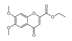 6,7-dimethoxy-4-oxo-4H-chromene-2-carboxylic acid ethyl ester结构式