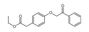 ethyl 2-(4-phenacyloxyphenyl)acetate Structure