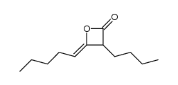 3-butyl-4-pentylidene-oxetan-2-one Structure