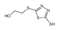 5-(2-hydroxyethylsulfanyl)-3H-1,3,4-thiadiazole-2-thione结构式