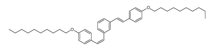 1,3-bis[2-(4-decoxyphenyl)ethenyl]benzene结构式