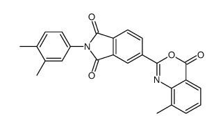2-(3,4-dimethylphenyl)-5-(8-methyl-4-oxo-3,1-benzoxazin-2-yl)isoindole-1,3-dione Structure