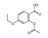 2-acetyloxy-4-ethoxybenzoic acid Structure