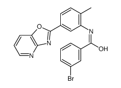 3-bromo-N-[2-methyl-5-([1,3]oxazolo[4,5-b]pyridin-2-yl)phenyl]benzamide Structure