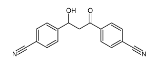 4-[3-(4-cyanophenyl)-1-hydroxy-3-oxopropyl]benzonitrile结构式