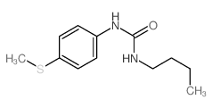 1-butyl-3-(4-methylsulfanylphenyl)urea结构式