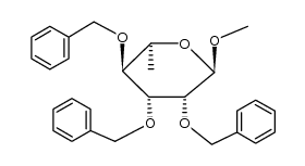 methyl 2,3,4-tri-O-benzyl-α-L-rhamnopyranoside结构式