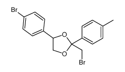 2-(bromomethyl)-4-(4-bromophenyl)-2-(4-methylphenyl)-1,3-dioxolane Structure