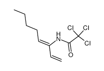 (Z)-2,2,2-trichloro-N-(1,3-octadien-3-yl)acetamide Structure