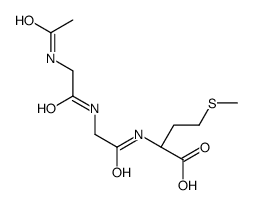 (2S)-2-[[2-[(2-acetamidoacetyl)amino]acetyl]amino]-4-methylsulfanylbutanoic acid Structure