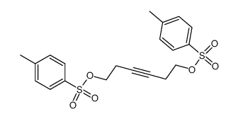 hex-3-yne-1,6-diyl-bis(4-methylbenzene sulfonate)结构式
