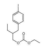 Carbonic acid ethyl 2-(p-iodobenzyl)butyl ester结构式