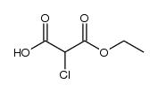 ethyl hydrogen chloromalonate结构式
