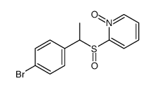 2-[1-(4-bromophenyl)ethylsulfinyl]-1-oxidopyridin-1-ium结构式