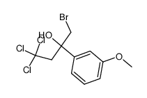 α-(bromomethyl)-3-methoxy-α-(2,2,2-trichloroethyl)benzenemethanol Structure