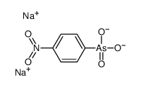 disodium,(4-nitrophenyl)-dioxido-oxo-λ5-arsane结构式