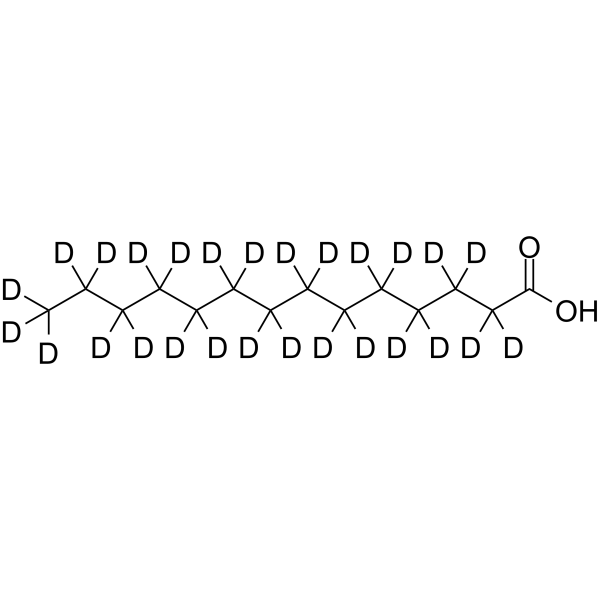 Myristic acid-d27 Structure