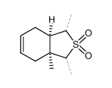 (3aS,7aR)-1,3,3a-Trimethyl-1,3,3a,4,7,7a-hexahydro-benzo[c]thiophene 2,2-dioxide Structure