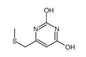 6-(methylsulfanylmethyl)-1H-pyrimidine-2,4-dione结构式