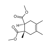 (1S,2R)-1,4,5-Trimethyl-cyclohex-4-ene-1,2-dicarboxylic acid dimethyl ester结构式