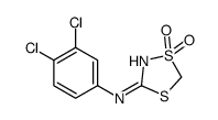 N-(3,4-dichlorophenyl)-1,1-dioxo-1,4,2-dithiazol-3-amine结构式