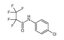 N-(4-chlorophenyl)-1,1,2,2,2-pentafluoroethanesulfinamide Structure