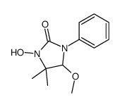 3-hydroxy-5-methoxy-4,4-dimethyl-1-phenylimidazolidin-2-one Structure