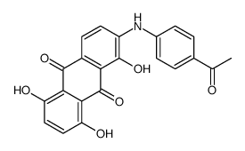2-(4-acetylanilino)-1,5,8-trihydroxyanthracene-9,10-dione结构式