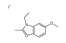 3-ethyl-5-methoxy-2-methyl-1,3-benzoxazol-3-ium,iodide结构式