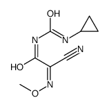 2-(cyclopropylcarbamoylamino)-N-methoxy-2-oxoethanimidoyl cyanide Structure