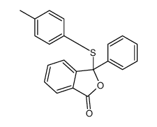 3-(4-methylphenyl)sulfanyl-3-phenyl-2-benzofuran-1-one Structure