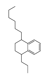 1-hexyl-4-propyl-1,2,3,4-tetrahydronaphthalene structure