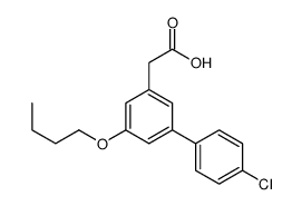 5-Butoxy-4'-chloro-3-biphenylacetic acid结构式