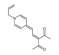 3-[2-(1-prop-2-enylpyridin-4-ylidene)ethylidene]pentane-2,4-dione Structure