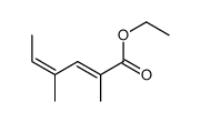 ethyl 2,4-dimethylhexa-2,4-dienoate结构式