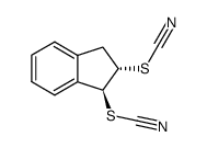 trans-1,2-Di-thiocyanato-indan结构式